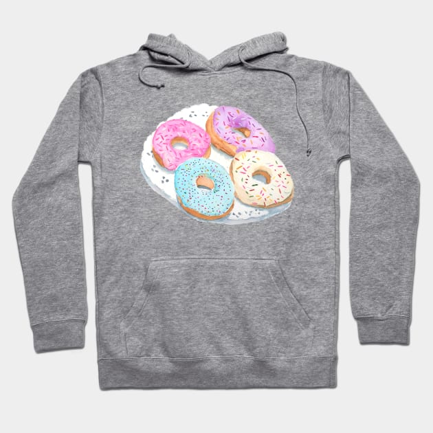 Four Donuts Hoodie by thejodylinn